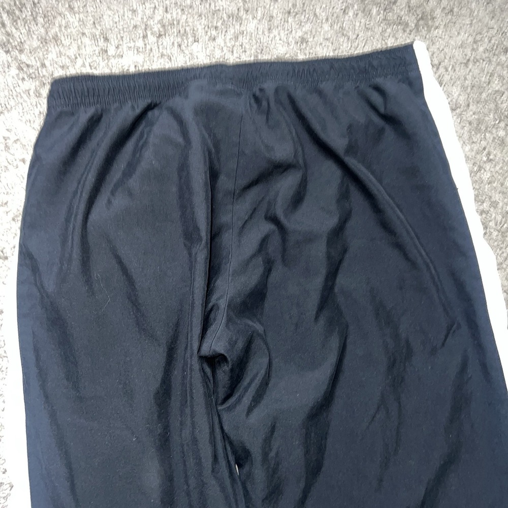 Vintage Y2K Nike Silver Tag Trackpants Woman's L Black White Striped Baggy Leg - Picture 3 of 8